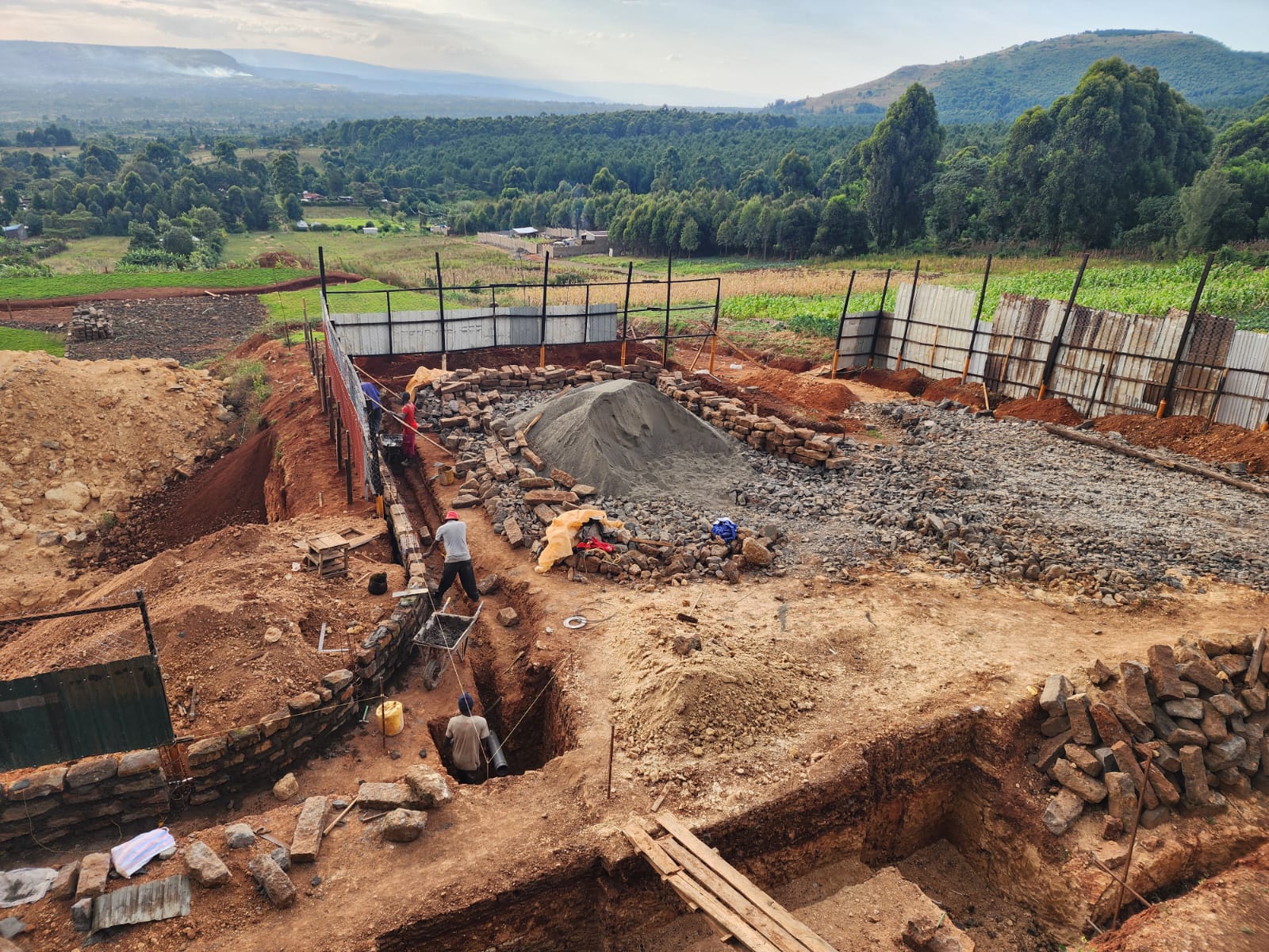 On-site build progress showing Mayboke construction standards